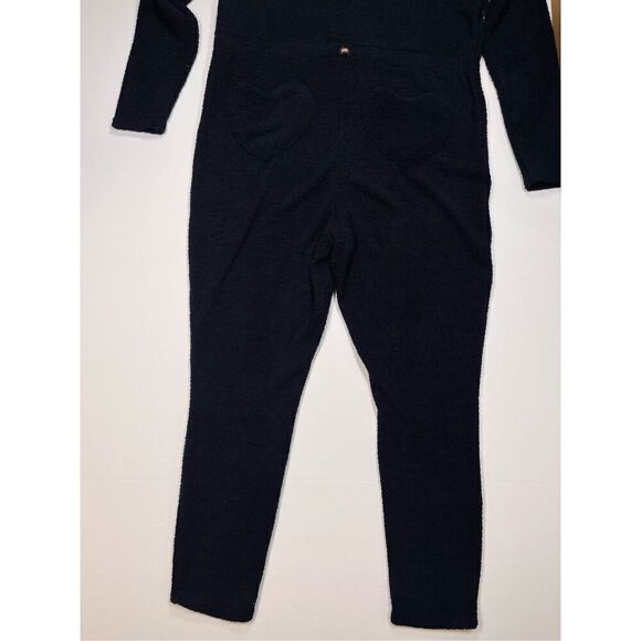 Fabletics Lizzo Yitty Pet Me Heart Pocket Cozy Romper Caviar Black Size 2X NEW! - Picture 11 of 13